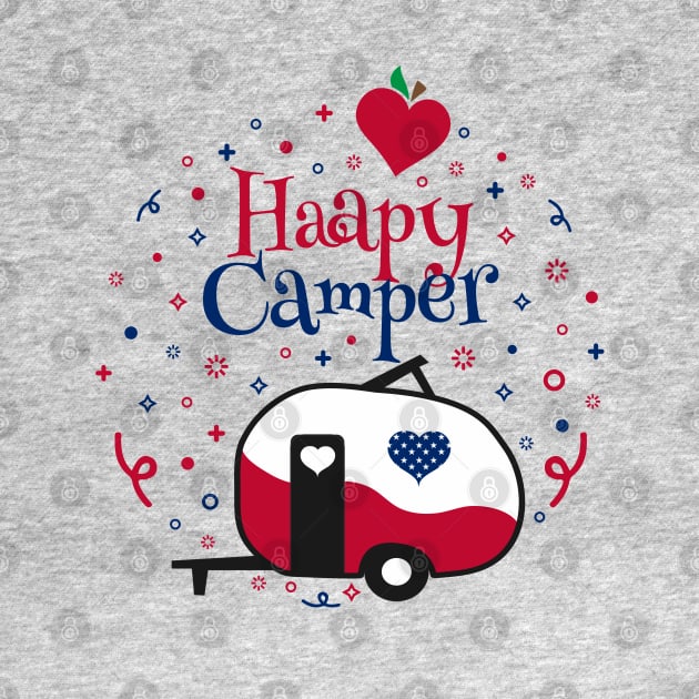 happy camper camping lover by Tesszero